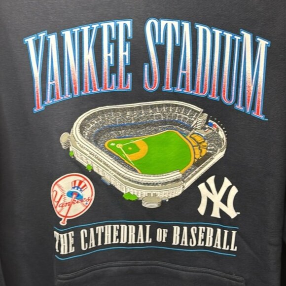 Mitchell & Ness New York Yankees Stadium Hoodie Navy Men’s Size Large MSRP $95 - Picture 3 of 7